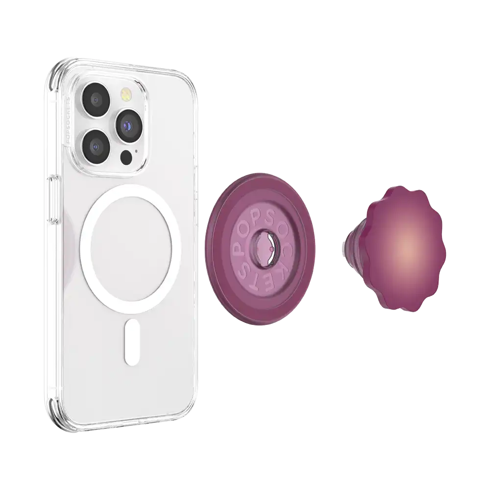 Molded Flower Red Wine — MagSafe PopGrip