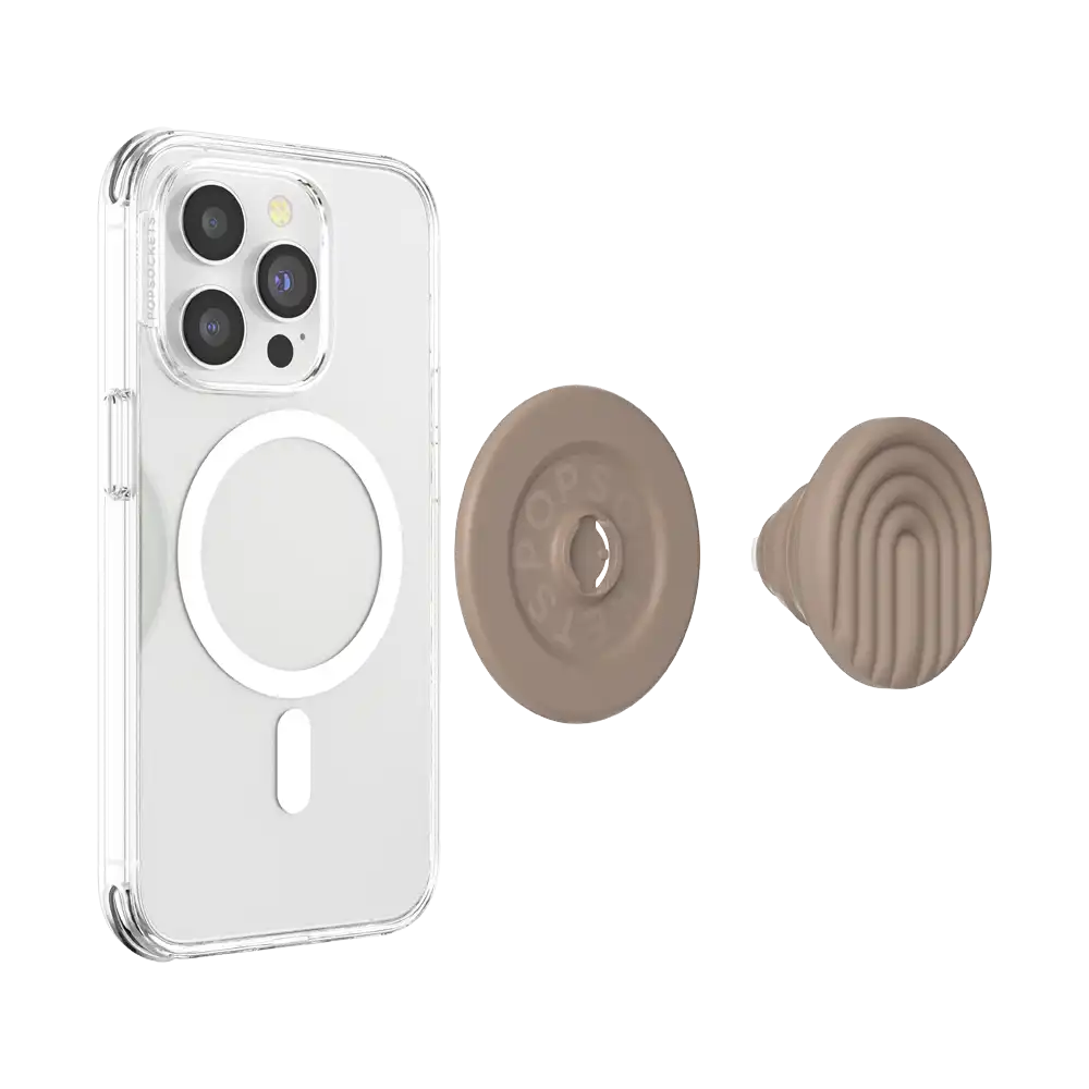 Enamel Latte Cut — MagSafe PopGrip