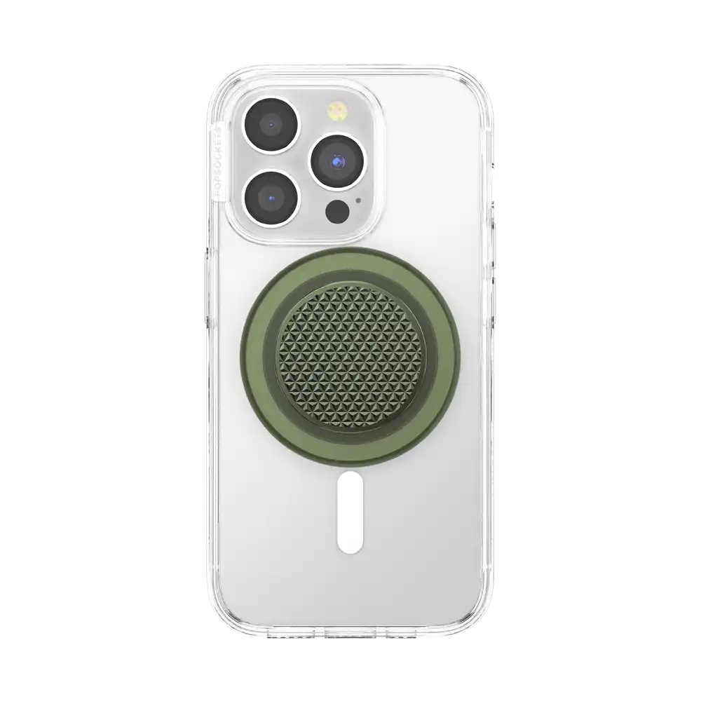 Olive Triangle Knurl — MagSafe PopGrip