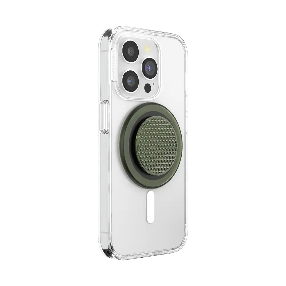 Olive Triangle Knurl — MagSafe PopGrip