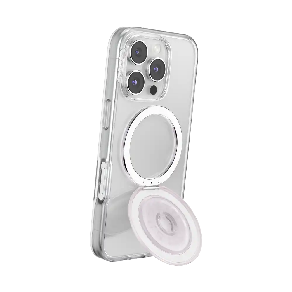 White Opalescent — MagSafe Kick-Out Grip & Stand