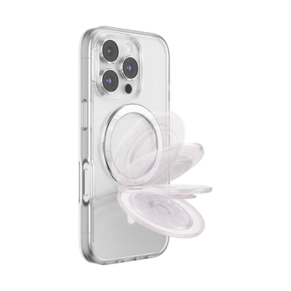 White Opalescent — MagSafe Kick-Out Grip & Stand