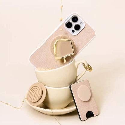 Enamel Latte Cut — MagSafe PopGrip