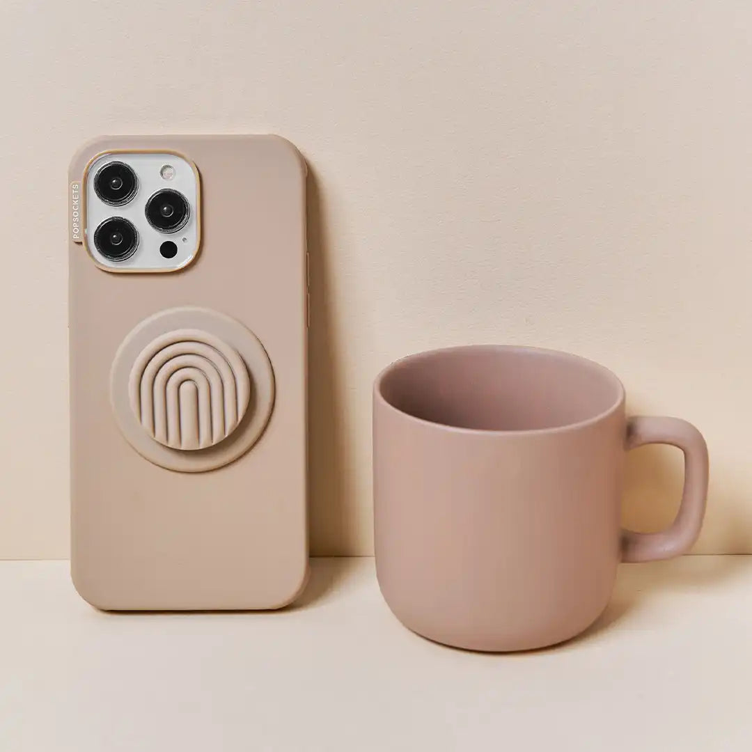 Enamel Latte Cut — MagSafe PopGrip