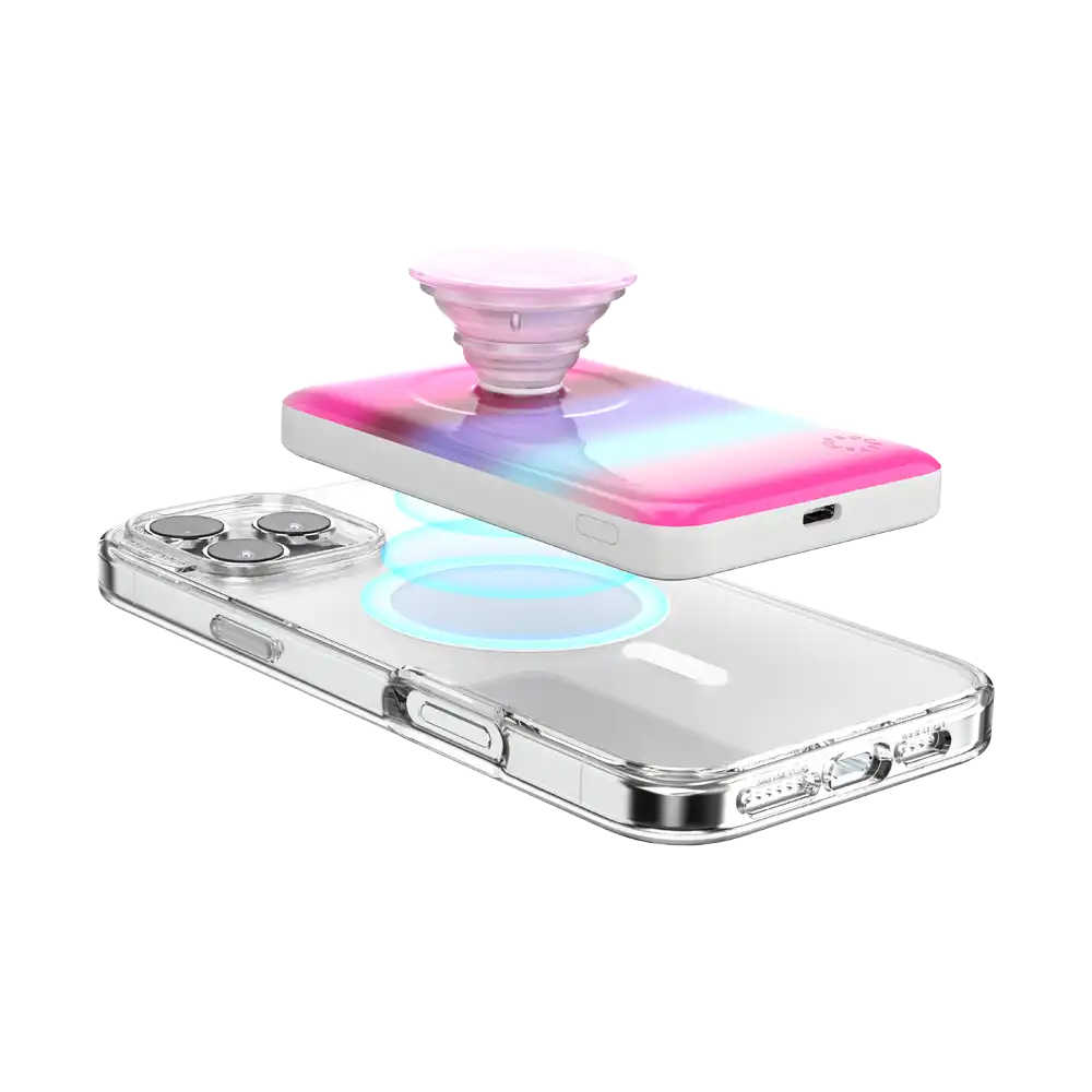 Pop of Pink Stripe — MagSafe PowerPack