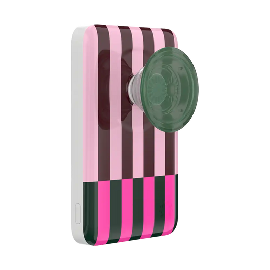 Pop of Pink Stripe — MagSafe PowerPack