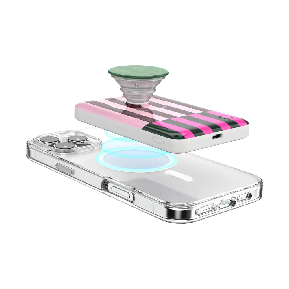 Pop of Pink Stripe — MagSafe PowerPack