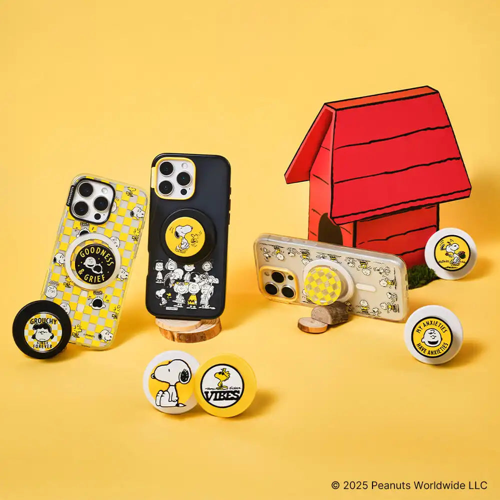 Enamel Snoopy Skip — MagSafe PopGrip