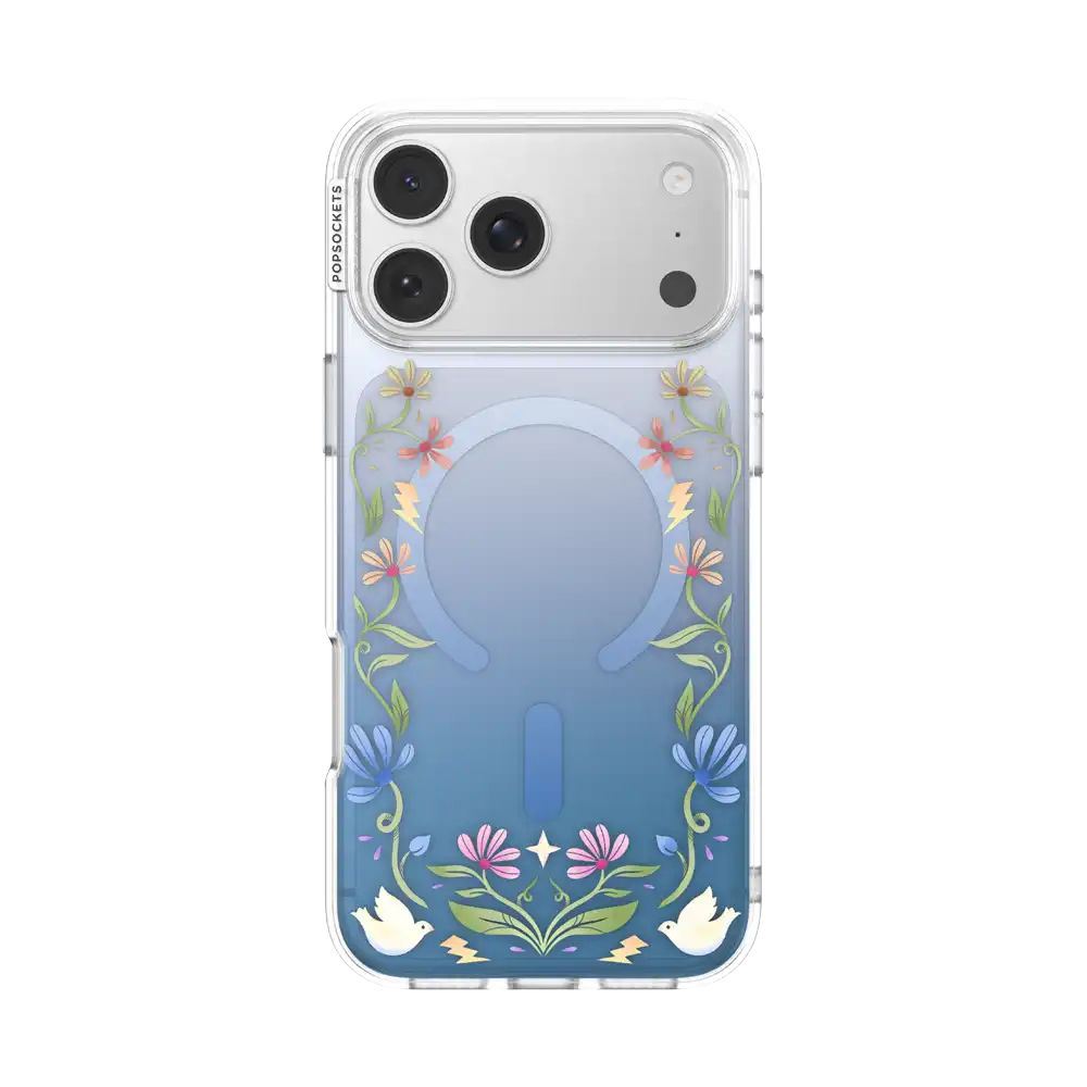 Blue Boho Wildflowers — iPhone 17 Pro Max MagSafe Case