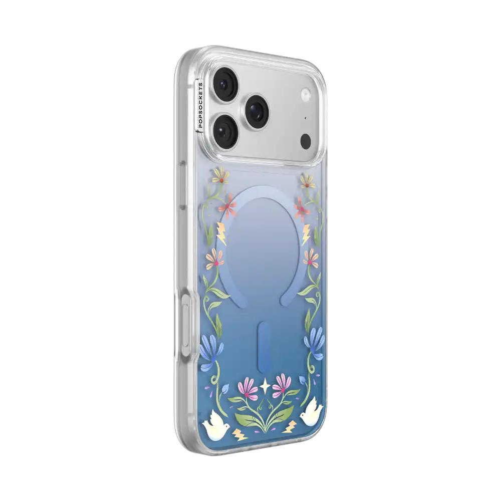 Blue Boho Wildflowers — iPhone 17 Pro Max MagSafe Case