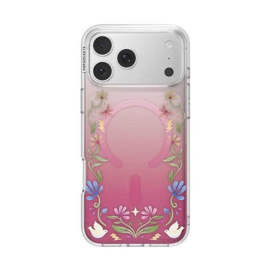 Maroon Boho Wildflowers — iPhone 17 Pro Max MagSafe Case