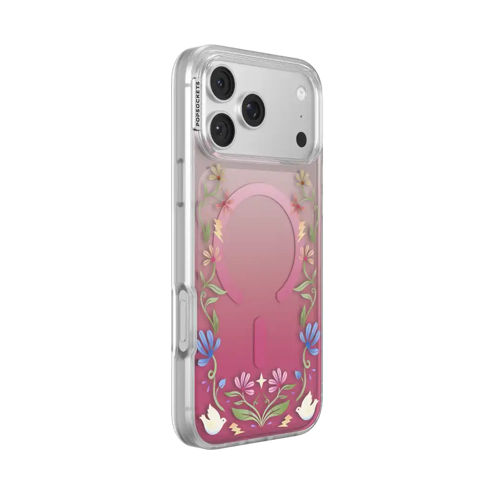 Maroon Boho Wildflowers — iPhone 17 Pro Max MagSafe Case