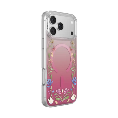 Maroon Boho Wildflowers — iPhone 17 Pro Max MagSafe Case