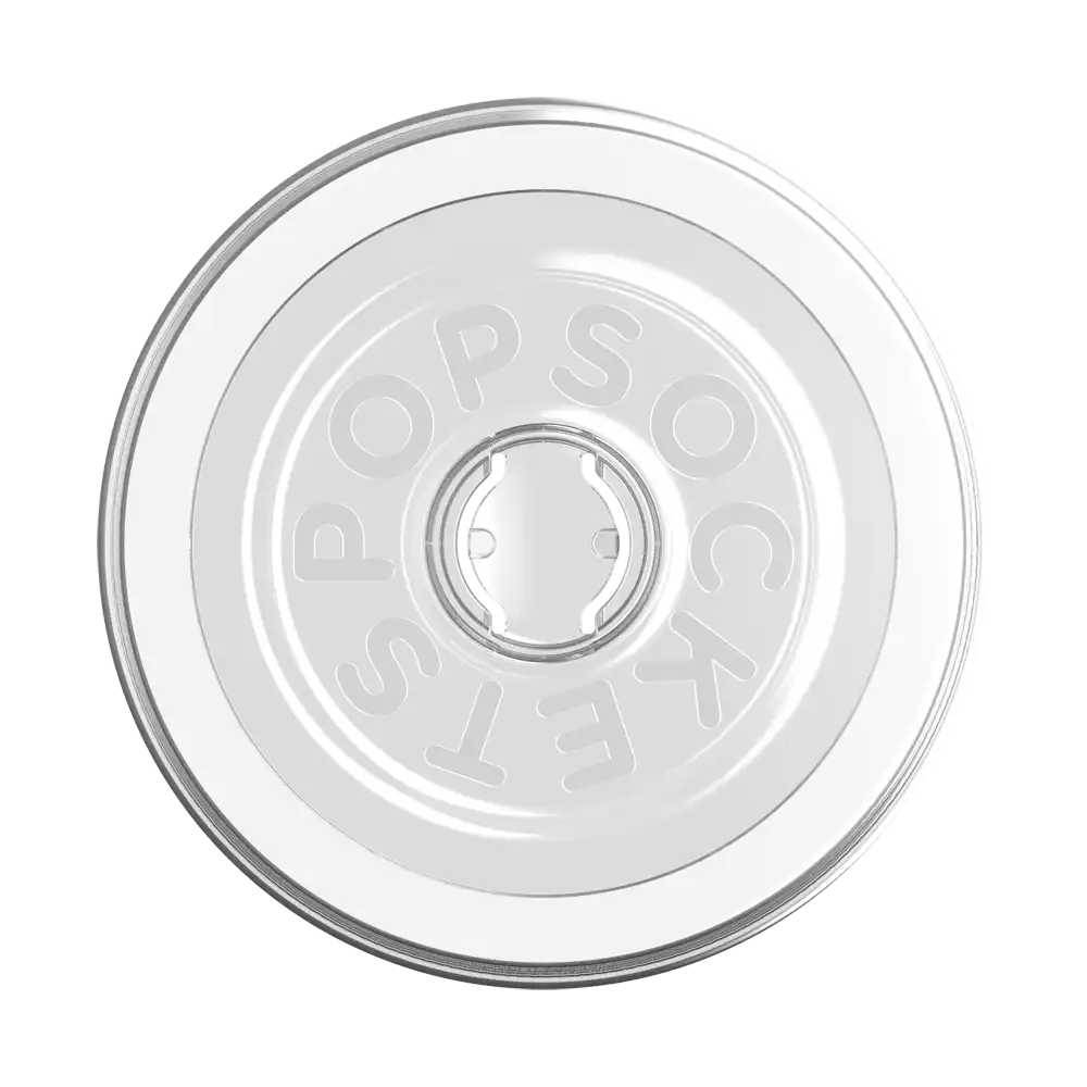 Clear Glitter Silver — MagSafe Round Base