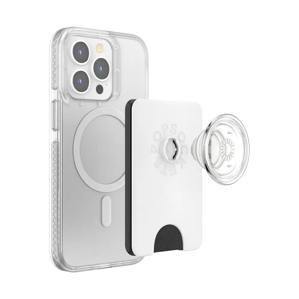 White Clear — MagSafe PopWallet+