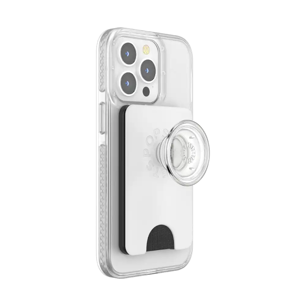 White Clear — MagSafe PopWallet+