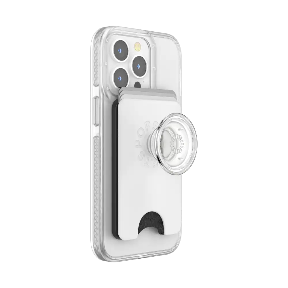 White Clear — MagSafe PopWallet+