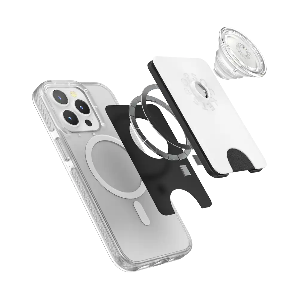 White Clear — MagSafe PopWallet+