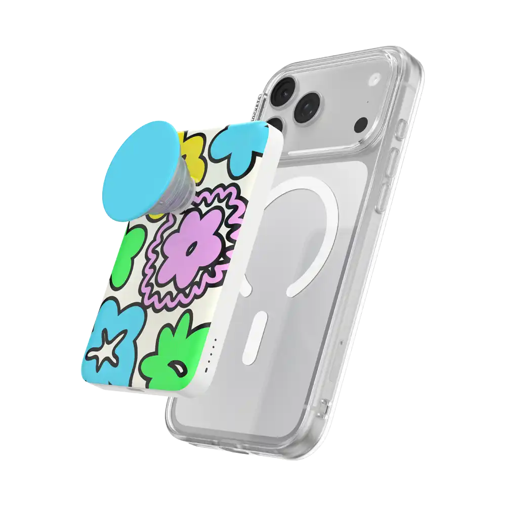 Doodle Flowers — MagSafe PowerPack