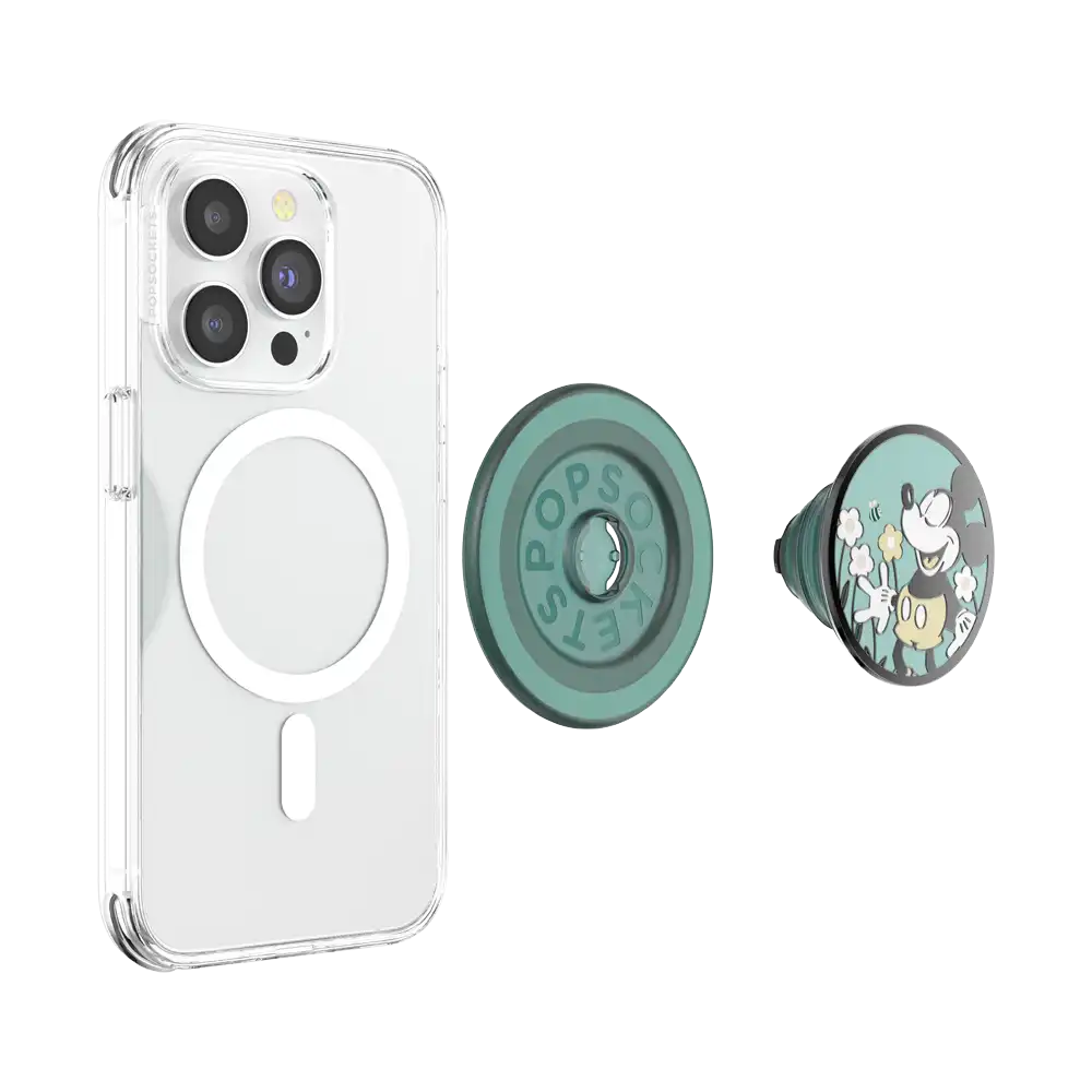 Tonal Flower Mickey — MagSafe PopGrip