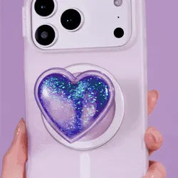 Tidepool Squishy Heart Lavender — MagSafe PopGrip