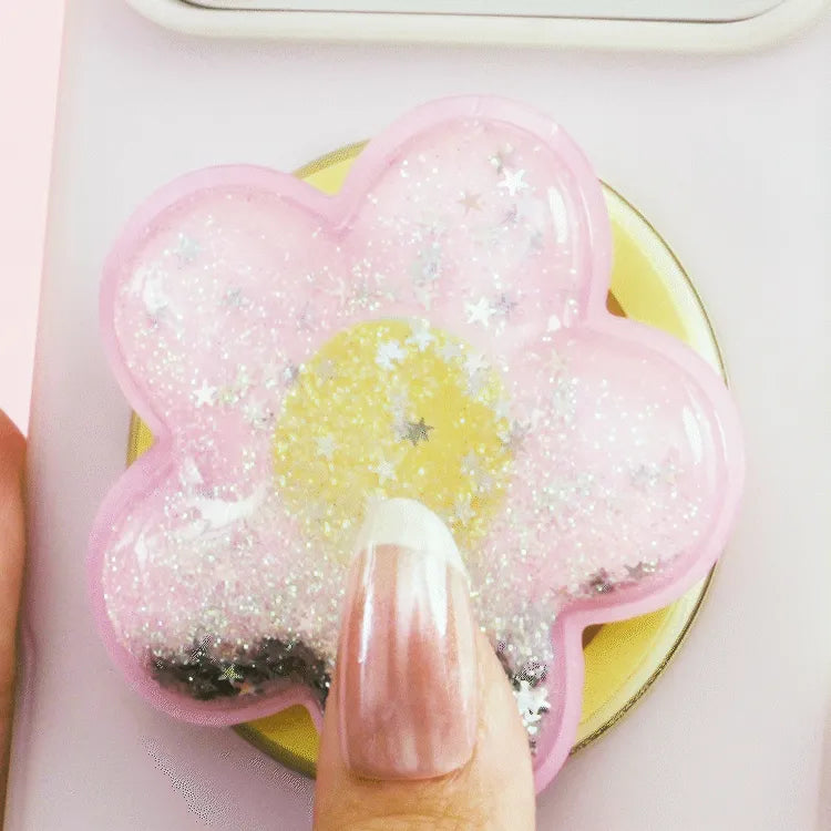 Tidepool Squishy Daisy Pink — MagSafe PopGrip