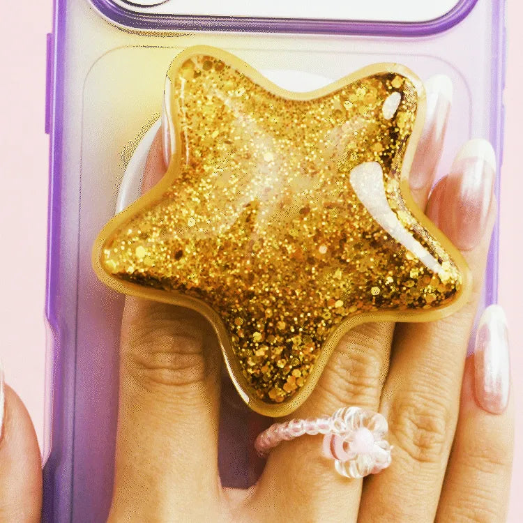 Tidepool Squishy Star Gold — MagSafe PopGrip