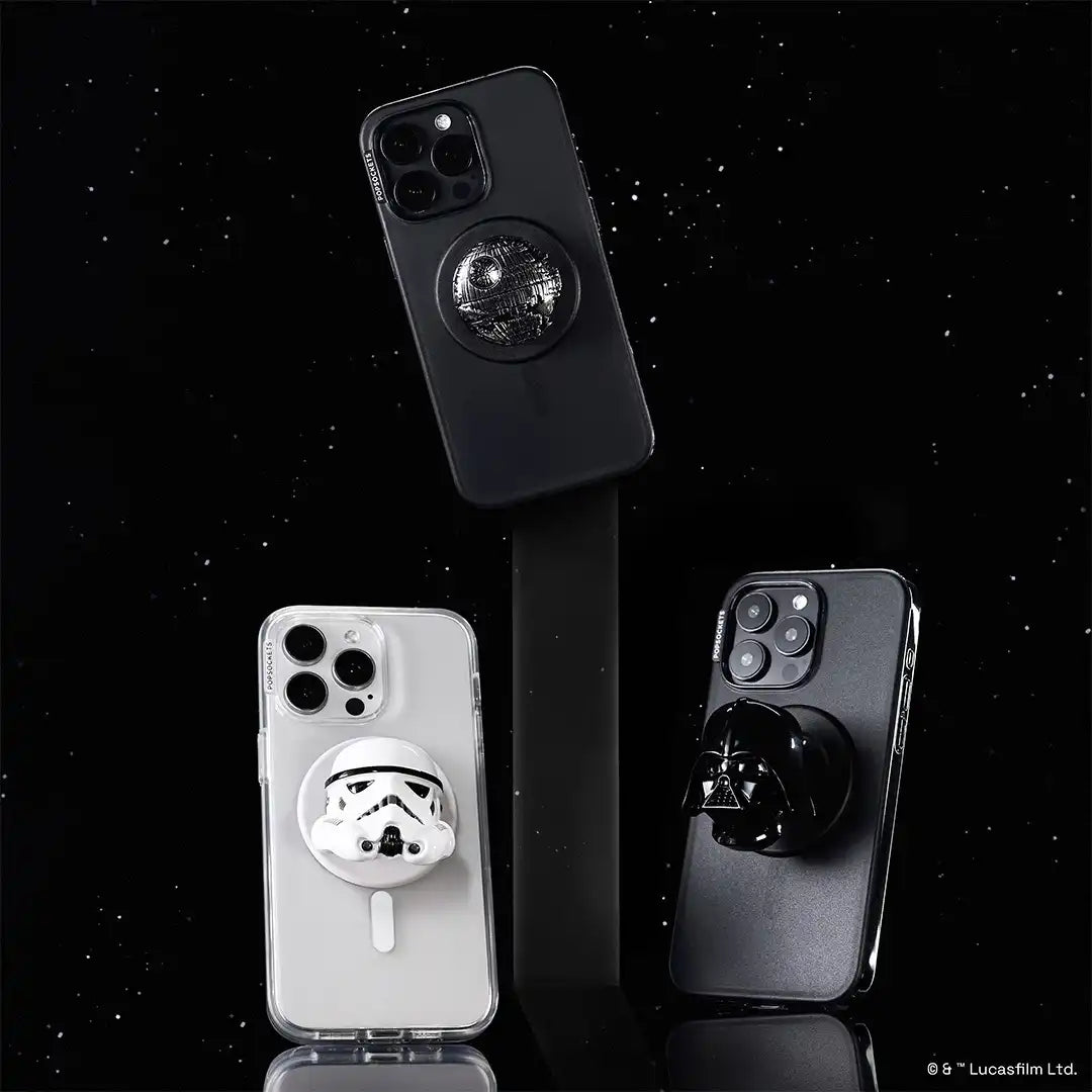 Dimensionals Enamel Death Star — MagSafe PopGrip