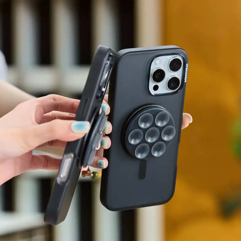 Translucent Black — MagSafe Suck-Up Grip & Mount