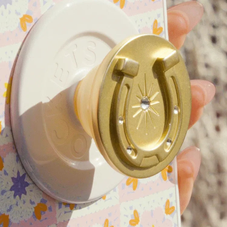 Enamel Stamped Pink — MagSafe PopGrip