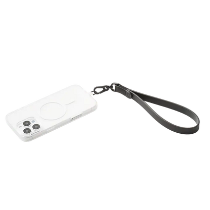 Vegan Leather Black — Phone Wristlet
