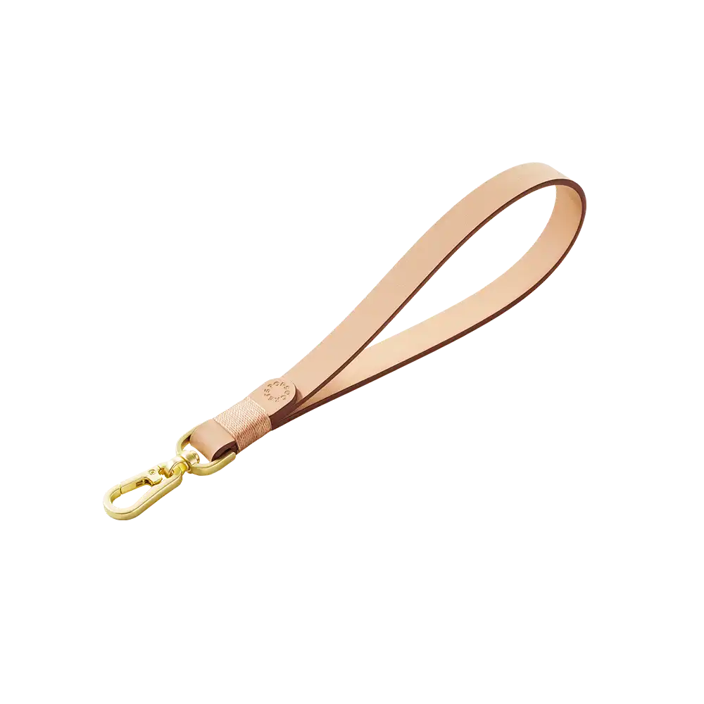 Vegan Leather Tan — Phone Wristlet