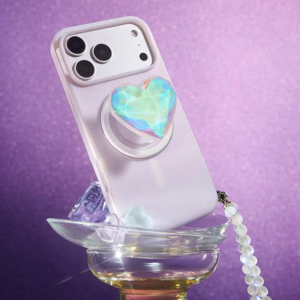 Waxy Shimmer Frost — Phone Wristlet