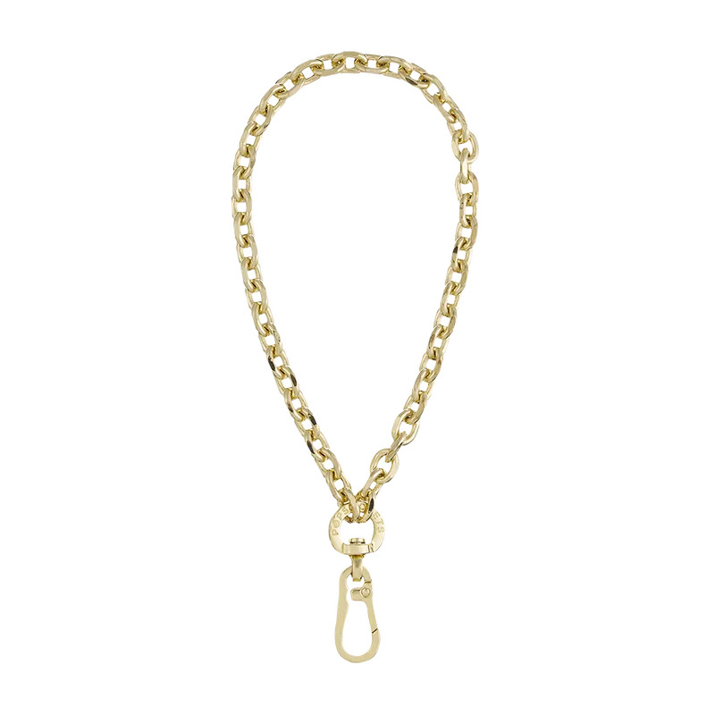 Coral Pearl Clam Charm — Phone Wristlet